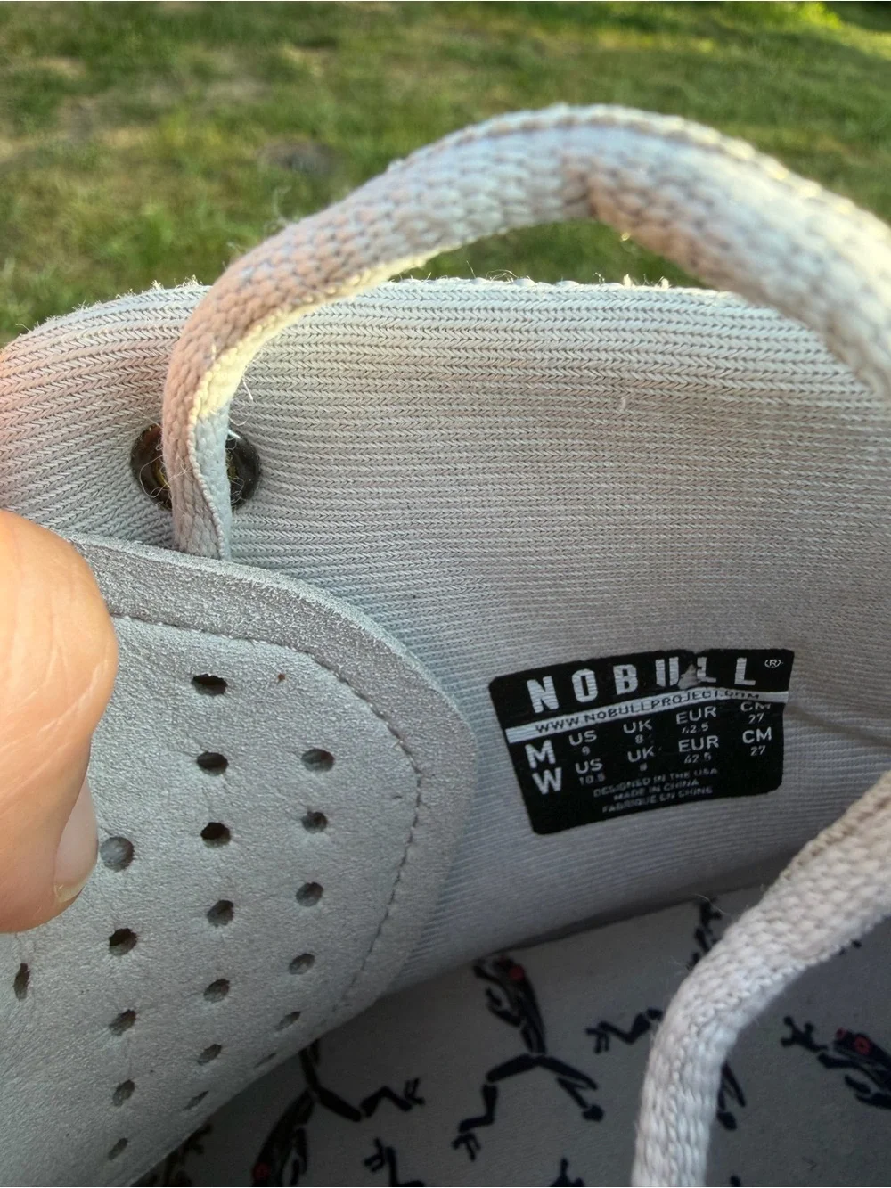 NOBULL Outwork High-Top trainer Sneakers. Frostbite Camo - Size M9 / W10.5